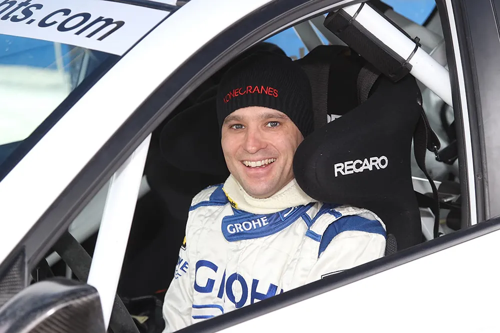 Markus Benes in Rallye Car